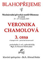 blahopřání - Veronika Chamolová - 3. cena